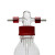 希万辉 螺口洗气瓶实验室密封缓冲气体安全瓶泵螺口缓冲瓶 1000ml