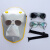 LISM新型焊工面罩牛皮电焊面罩烧焊氩弧焊脸部防护电焊眼镜量大 护头款面罩+透明+浅色眼镜+头带