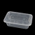 冰禹 BJyq-116 一次性餐盒打包盒 外卖快餐饭盒 塑料餐盒食品盒 透明 1000加厚注塑款*300个