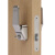 定制适用房门锁通用型卧室内门黑色锁具门把手旧门换锁ZS3814 黑色（硬币开锁款） 35-50mm向外不带钥匙