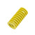 典南 黄色弹簧进口材料模具耐高温压缩矩形外径6 8 10 12 14 黄色12*45 