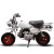 风感觉MINI小公猴子110cc摩托车迷你小街车复古弯梁踏板助力代步摩托车 白色 8寸轮+单座