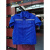 夏季劳保工作服套装男女红色蓝色藏蓝色工地机械工厂车间电力修车 蓝色短袖单上衣 165/S