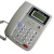 定制定制德信D006来电显示电话机 办公 经典大方  宾馆座机 D017B经典摇头白色