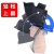支架高空面罩配安帽头戴式氩弧焊接焊工防护电焊帽自动 [变光款]支架高空面罩+[白]