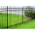 京仕蓝锌钢护栏网铁艺围栏别墅花园小区防护栏厂区学校院墙围墙栅栏 1.8米高