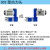 腾锟  2号莫氏MT3型防水结构钻磨镗铣电机组合高精度动力头主轴头 蓝色普通MT3+750W电机 