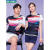 yy工作服羽毛球服yy新韩版男女透气速干运动套装比赛训练服 22078男款黑色 L