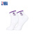 NBA袜子男士短筒袜秋季白色棉袜吸汗透气篮球袜低帮跑步运动袜学生袜 漂白/紫色4双装 均码