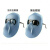 GJXBP电焊面罩焊工防护面罩电焊头戴式轻便面罩氩弧焊面部全脸防护焊帽 三个白色眼镜