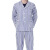 鸣固 病号服 条纹护理病号服 蓝白条病员服棉患者服 长袖套装 XL码 ZG2311