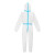 星工（XINGGONG）一次性防护服 连体隔离服 全身拉链式白色无纺布 10件 3XL码