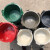灰桶 泥桶 水泥桶白色 牛津沙桶工地建筑装修泥浆桶 橡皮塑料泥桶 绿色小款种花碗莲 深14cm 带提手 桶勾