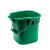 希万辉 带刻度加水桶长嘴塑料提水桶保洁带刻度方口水桶 14L方形大号绿色