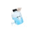 cnxdwy 白色塑料桶HDPE塑料放水瓶/放水桶/下口瓶黑盖5L（英式）