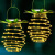 太阳能花园LED铜线吊灯景观灯菠萝灯户外防水凤梨挂灯 20个led灯1个装