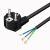 VDE认证欧标电源线带插头 欧式欧规电源线大功率3芯1.5 2.5平 黑色欧标3芯1.5平方双头 1米