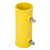 稳斯坦 (5个)黄色48管专用PPR建筑工地塑料临边防护连接件 扶手连接扣件楼梯基坑洞口化钢管件 对接管 W282