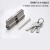 德威狮 锁芯 通用型室内房间门木门锁配件 不锈钢色-特殊双开锁芯-普通尺寸大70锁芯 单位：套