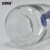 安赛瑞 蓝盖丝口试剂瓶（2个装）实验室螺口密封瓶试剂瓶螺纹带刻度丝口玻璃瓶大口瓶 白色透明 500ml 600638