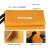 橙色硅胶灭火毯消防认证玻璃纤维国标防火毯布厨房消防器材 橙色硅胶1.5米三人型欧盟CE认证