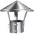 不锈钢烟囱防雨帽排烟帽排气管道室外烟筒盖防风帽土灶壁炉烟管罩 304材质接管300帽头500防倒风型