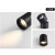 雷士照明（NVC）led明装免开孔吸顶射灯商场装饰 铝材 9W 黑色灯体 角度可调 暖黄光