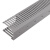 密齿pvc塑料明装走线槽 光纤网线配电箱理线槽PVC塑料 100*100银灰细齿 36米/箱