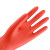 帮手仕 天然乳胶手套 加绒加厚防水植绒保暖手套加长款清洁工作H-10150 45cm