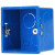 伟星PVC线盒 86型暗盒 pvc线管配件 绝缘阻燃电工管件 蓝色10个装