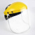头戴式防护面罩 头盔式 防冲击防飞溅防护面屏 组合面罩 黄色支架+面屏