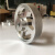适用金属铝合金滚花轮压花同步编码器轮 计米轮子 周长200.250.30 周长100mm内孔4mm