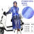 带袖连衣裙雨衣踏板电动车旅游韩国时尚成人徒步有袖步行雨衣雨裙定制定制 紫蓝色(波点) M