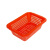 冠峰GF 2号筛(270*192*86mm)红色 塑料方筛长方形厨房洗菜沥水菜篮方筛子塑料筐配货篮子GF-45