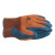 代尔塔 DELTAPLUS 201731乳胶涂层手套 防水耐热生物玻璃防护用劳保手套 橙蓝色 8码