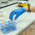 爱马斯（AMMEX）一次性丁腈手套橡胶手套食品级餐饮加厚家用厨房洗碗实验室防滑防油污耐酸碱丁晴手套 ST耐用型蓝色丁腈（100只/盒） S