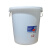 珠塑（ZHUSH）大号塑料桶 圆形收纳桶大容量水桶酒店厨房工业环卫物业垃圾桶 大白桶带盖170L