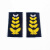 2011式保安肩牌肩章套牌配饰 物业小区保安服装配件标志全套定做 一黄软肩章10对