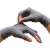 厚创 尼龙手套 耐磨透气防滑劳保手套 灰色双半指手套10双/1打