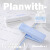 定制适用Planwith折叠订书机办公用资料装订收纳订书器高颜值省力钉书机针 （白色）white