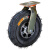 铝合金充气定向万向轮8寸10寸加厚重型手推车橡胶轮耐磨脚轮 10寸铝合金单轮充气轮