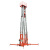 上海品牌移动式铝合金高空作业平台 液压升降机 取料机云梯升降台 双桅载重200公斤升高14米