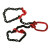 G80起重链条吊索具装卸钢筋吊具成套吊链欧姆环组合行车吊钩 8吨单肢5米(16mm链条)