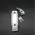MS713 方型电柜门锁 配电箱柜体柜门锁消防锁MS712通信箱锁平面锁 MS712 配两点耳朵片