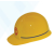 力达 玻璃钢型安全帽 黄色 单位顶