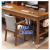 中伟（ZHONGWEI）实木书桌书架一体电脑桌家用办公桌抽屉写字台学习桌原木色1.6米