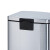 金诗洛 脚踏式不锈钢垃圾桶 120L四分类(连体)垃圾分类方形大号带盖垃圾桶 KT-094