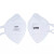优维斯（uvex）8721210防尘口罩带呼气阀折叠式KN95头带式劳保口罩 白色 20只/盒