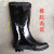 黑色雨鞋男女橡胶工矿靴老式水鞋中筒厚底雨靴消防防汛 黑色上海牌高筒 43