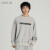 COKEIN潮牌字母印花套头卫衣男士2021秋季新款韩版潮流宽松上衣 深灰色 XL